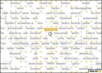map of Bourie