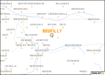map of Bourilly