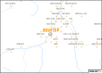 map of Bourisp