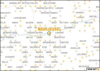 map of Bourjeusel