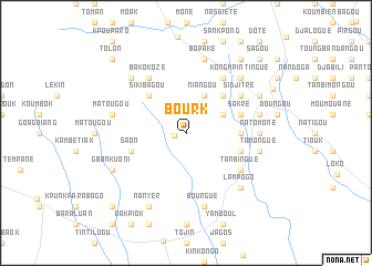map of Bourk
