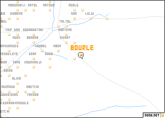 map of Bourlé