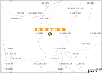 map of Bourmantougou