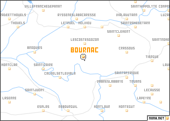 map of Bournac