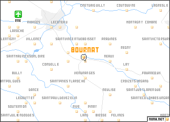 map of Bournat