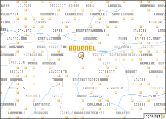 map of Bournel