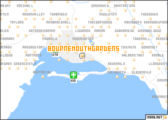 map of Bournemouth Gardens