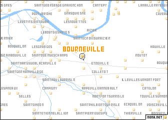 map of Bourneville