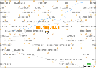 map of Bourneville