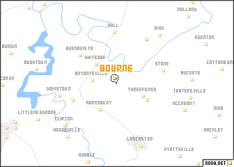 map of Bourne