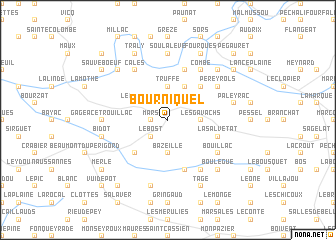 map of Bourniquel