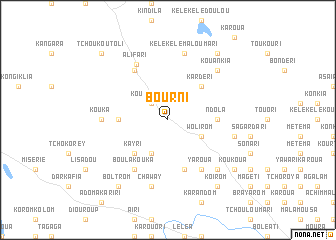 map of Bourni