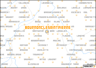 map of Bournoncle-Saint-Pierre