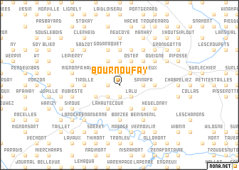 map of Bournoufay