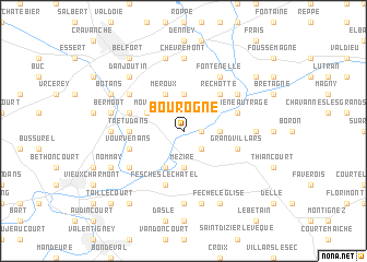 map of Bourogne