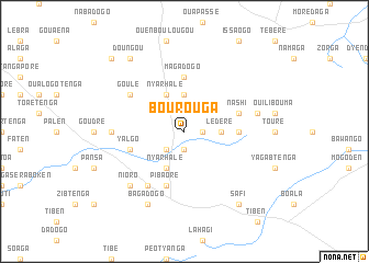 map of Bourouga