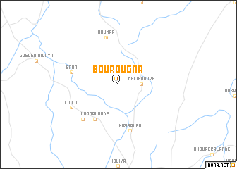 map of Bourougna