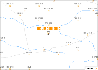 map of Bouroukomo