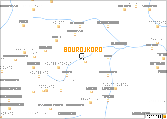 map of Bouroukoro