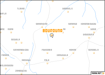 map of Bourouna