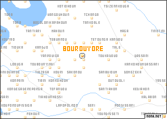 map of Bourouyoré