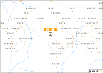 map of Bourou