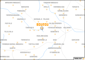 map of Bourou