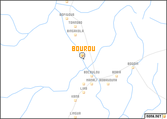 map of Bourou