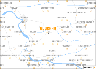 map of Bourran