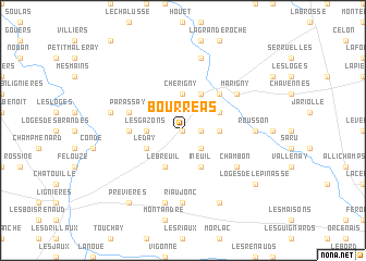 map of Bourréas