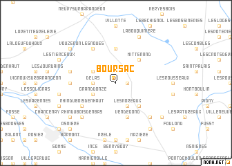 map of Boursac