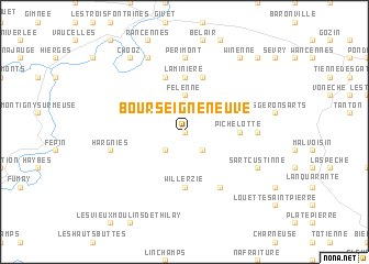 map of Bourseigne-Neuve