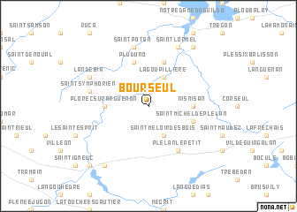 map of Bourseul