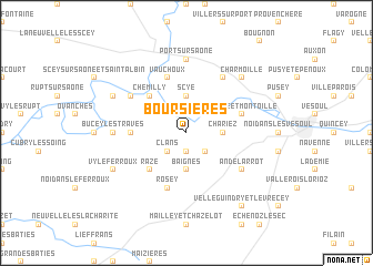 map of Boursières