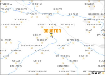 map of Bourton