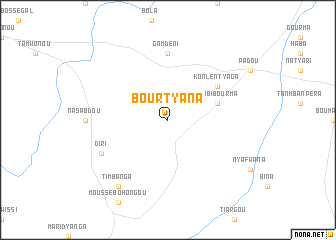 map of Bourtyana