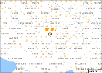 map of Boury