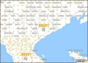 map of Boury