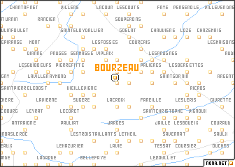 map of Bourzeau