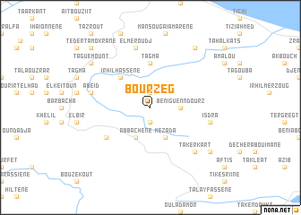 map of Bourzeg