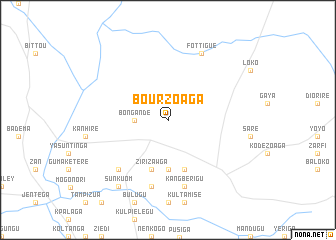 map of Bourzoaga