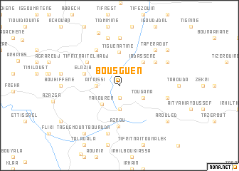 map of Bousguen