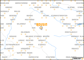 map of Bousín