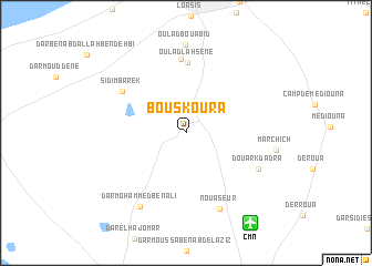 map of Bouskoura