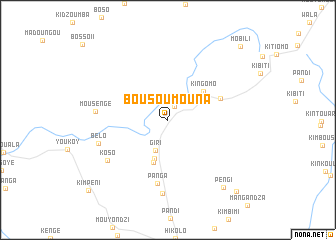 map of Bousoumouna