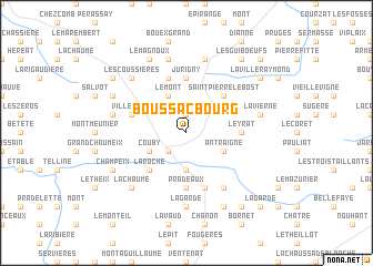 map of Boussac-Bourg