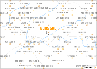 map of Boussac