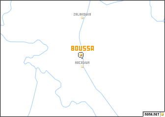 map of Boussa
