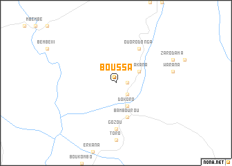 map of Boussa