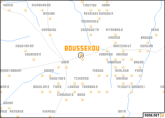 map of Boussékou